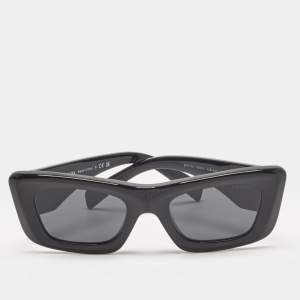 Prada Black SPR 13Z  Symbole Rectangular Sunglasses