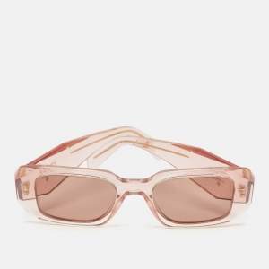 Prada Old Rose SPR 17W Symbole Rectangle Sunglasses