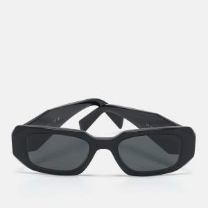 Prada Black SPR17W Symbole Rectangle Sunglasses