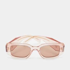 Prada Peach SPR17W Symbole Rectangle Sunglasses