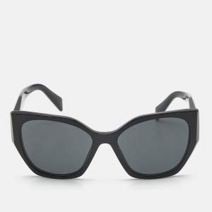 Prada Black SPR 19Z Symbole Cat Eye Sunglasses