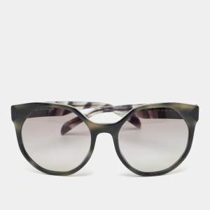 Pre Owned Prada Black/Grey Gradient SPR11T Cat Eye Sunglasses