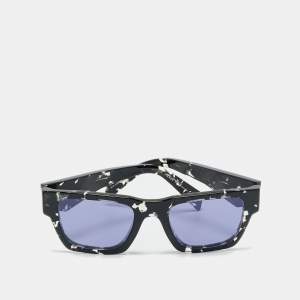 Pre Owned Prada Tortoise Black/Purple SPR A06 Symbole Square Sunglasses