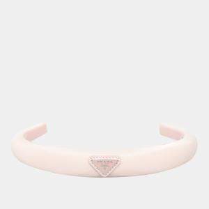 Pre Owned Prada Triangle Logo Headband
