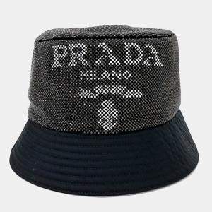 مملوكة مسبقًا Prada Black Re-Nylon Bucket Hat