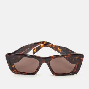 Pre Owned نظارة شمسية برادا بني/قرنفلي أسيتات