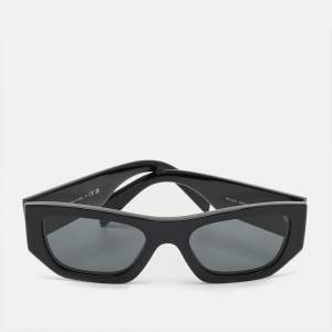 Pre Owned Prada Black SPR A01 Pillow Frame Sunglasses