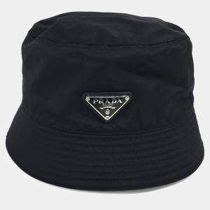 مملوكة مسبقًا Prada Re-Nylon Black Bucket Hat