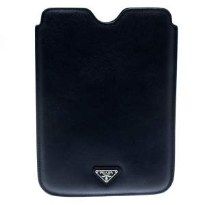 Prada Navvy Blue Saffiano Lux Leather iPad Case