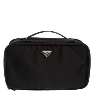 Prada Black Nylon Toiletry Pouch