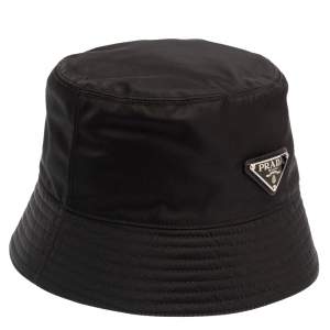 Prada Black Re-Nylon Bucket Hat