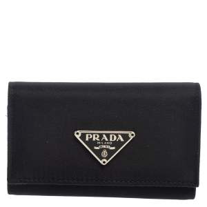 Prada Black Nylon Key Case