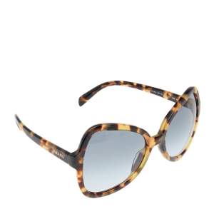 Prada Brown Havana SPR05S Gradient Oversized Sunglasses