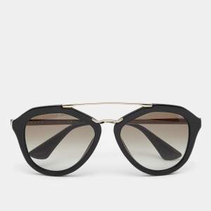 Prada Black Gradient SPR120 12Q Double Bridge Sunglasses