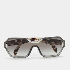 Prada Tortoiseshell/Grey Gradient SPR 15T Hide Geometric Sunglasses