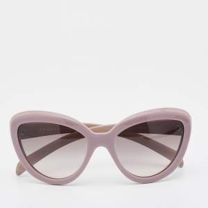 Prada Dusty Pink/ Grey Gradient SPR 08R Cat Eye Sunglasses