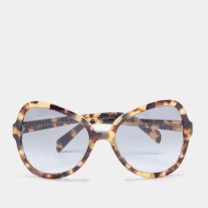 Prada Tortoise Brown Gradient SPR05S Oversized Sunglasses