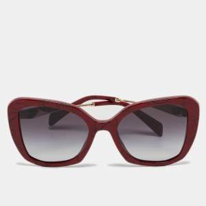 Prada Black Gradient SPR 03Y Butterfly Sunglasses