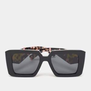 Prada Black/Pink SPR23Y Symbole Square Sunglasses