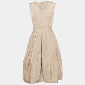 Prada Pink Silk Blend Pleated Short Dress S