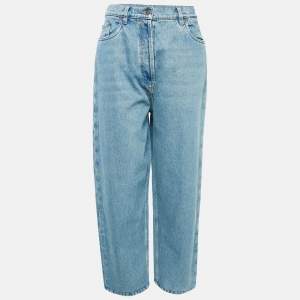 Prada Blue Denim High-Rise Loose Fit Jeans M Waist 28"