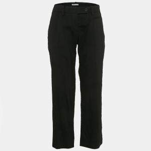 Prada Black Wool Blend Formal Trousers M