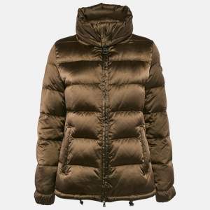 Prada Green Nylon Quilted Down Jacket M