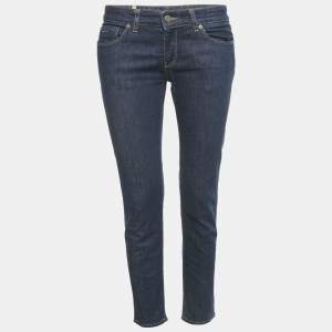 Prada Navy Blue Denim Skinny Jeans M Waist 27"