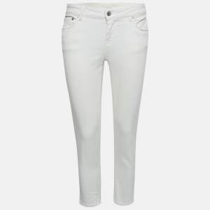 Prada White Denim Contour Fit Jeans M Waist 27"