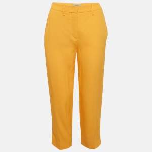 Prada Yellow Sateen Trousers S