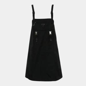 Pre Owned Prada Re-Nylon Black Sleeveless Gabardine Dress
