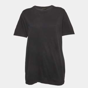 Pre Owned Prada Black Jersey Crew Neck T-shirt XL