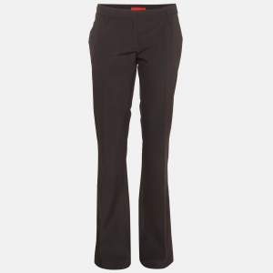 Pre Owned Prada Navy Blue Technical Gabardine Trousers M