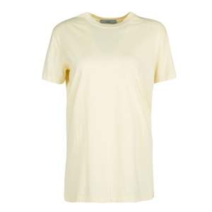 Prada Yellow Cotton Jersey Short Sleeve Crew Neck T-Shirt S