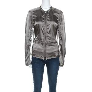 Prada Olive Green Nylon Sports Jacket M