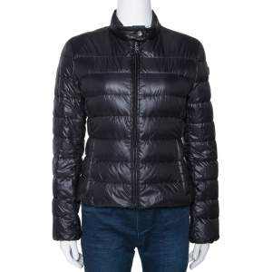 Prada Black Quilted Zip Front Puffer Jacket M