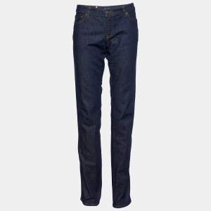 Prada Blue Cotton Contour Fit Jeans XL