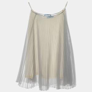 Prada Mint Green Pliseé Pleated Skirt S