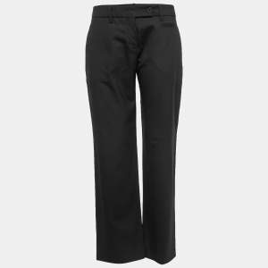 Prada Vintage Black Wool Trousers M