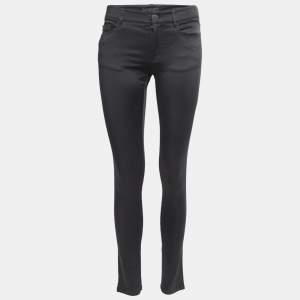 Prada Black Stretch Synthetic Skinny Jeans S Waist 28"