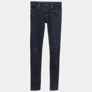 Prada Dark Blue Denim Skinny Jeans S Waist 26"