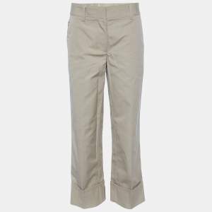 Prada Khaki Beige Cotton Capri Pants S