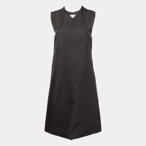 Prada Black Re-Nylon Sleeveless Short Dress S