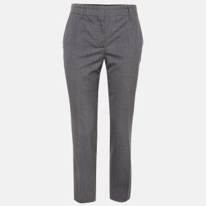 Prada Grey Wool Formal Trousers S