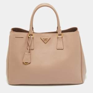 Prada Beige Saffiano Lux Leather Large Galleria Tote