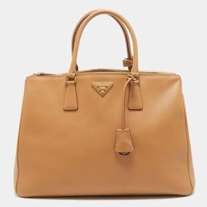 Prada Natural Leather Extra Large Galleria Tote