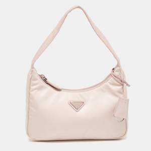 Prada Pink Re-Nylon Re-Edition 2000 Baguette Bag