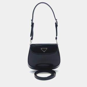 Prada Cleo Brushed Mini Shoulder Bag