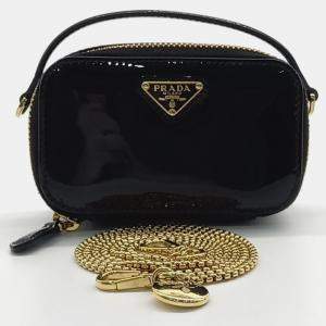 Prada patent mini pouch bag