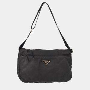 Prada Black Nylon Shoulder Bag
